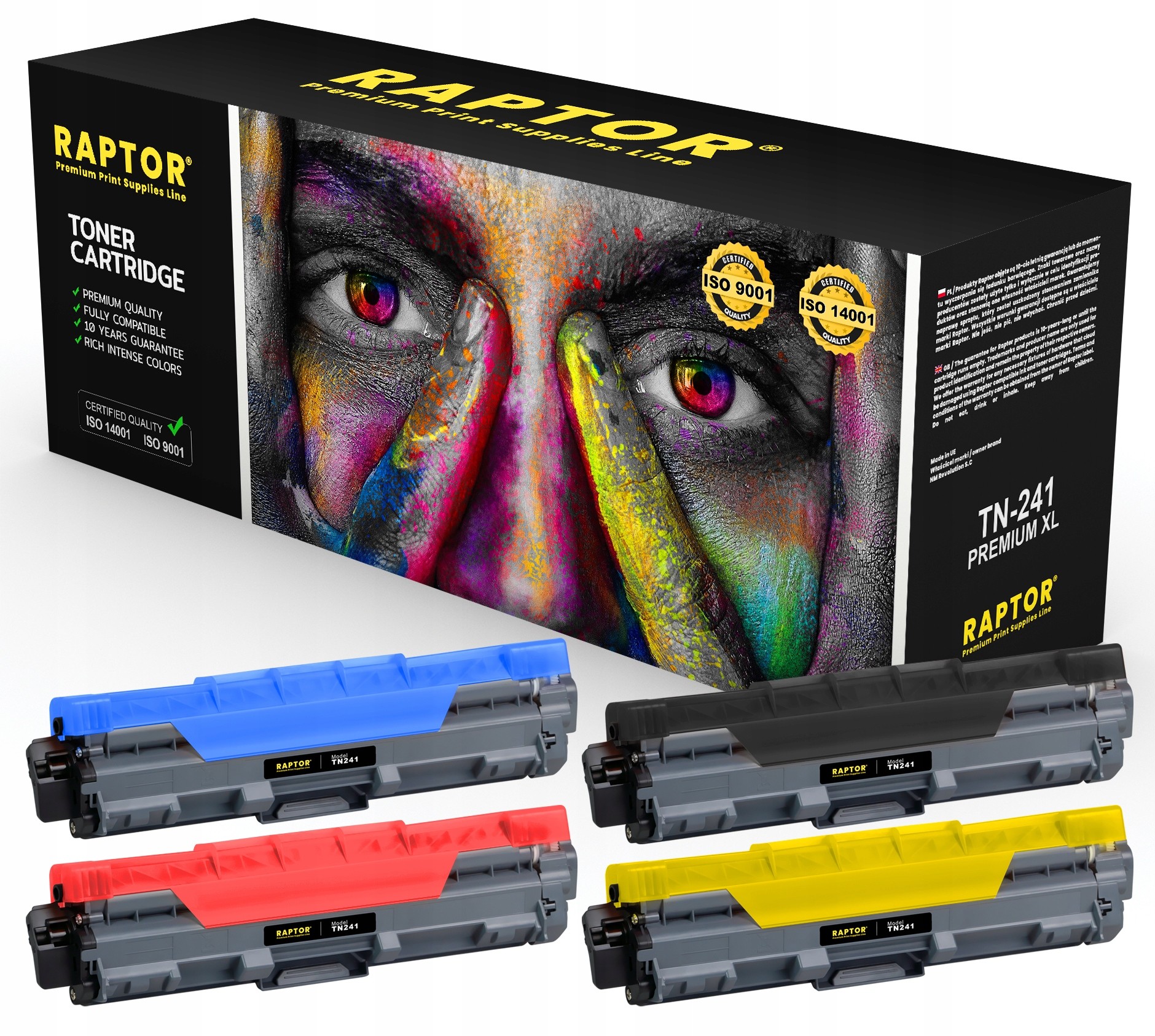 4x Toner Do Brother TN241 DCP-9015CDW DCP-9020CDW