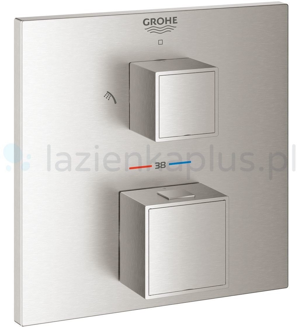 Фото - Змішувач Grohe 24154DC0 Grohtherm Cube Thermostatic shower mixer for 2 outlets with 