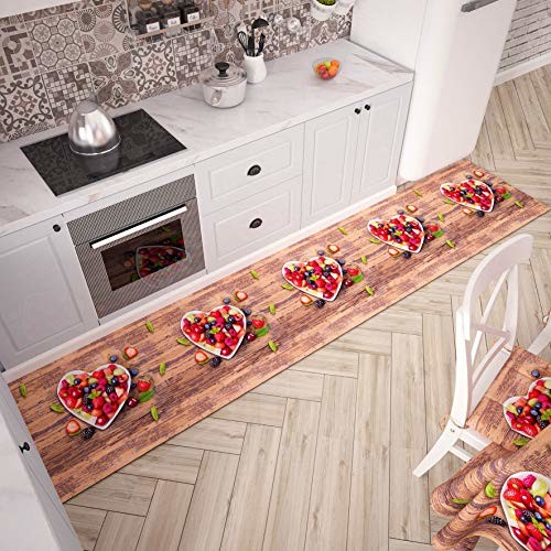 PETTI Artigiani Italiani PETTI Artigiani Italiani Dywan do kuchni 52 x 180 cm Fragole 5060718763623