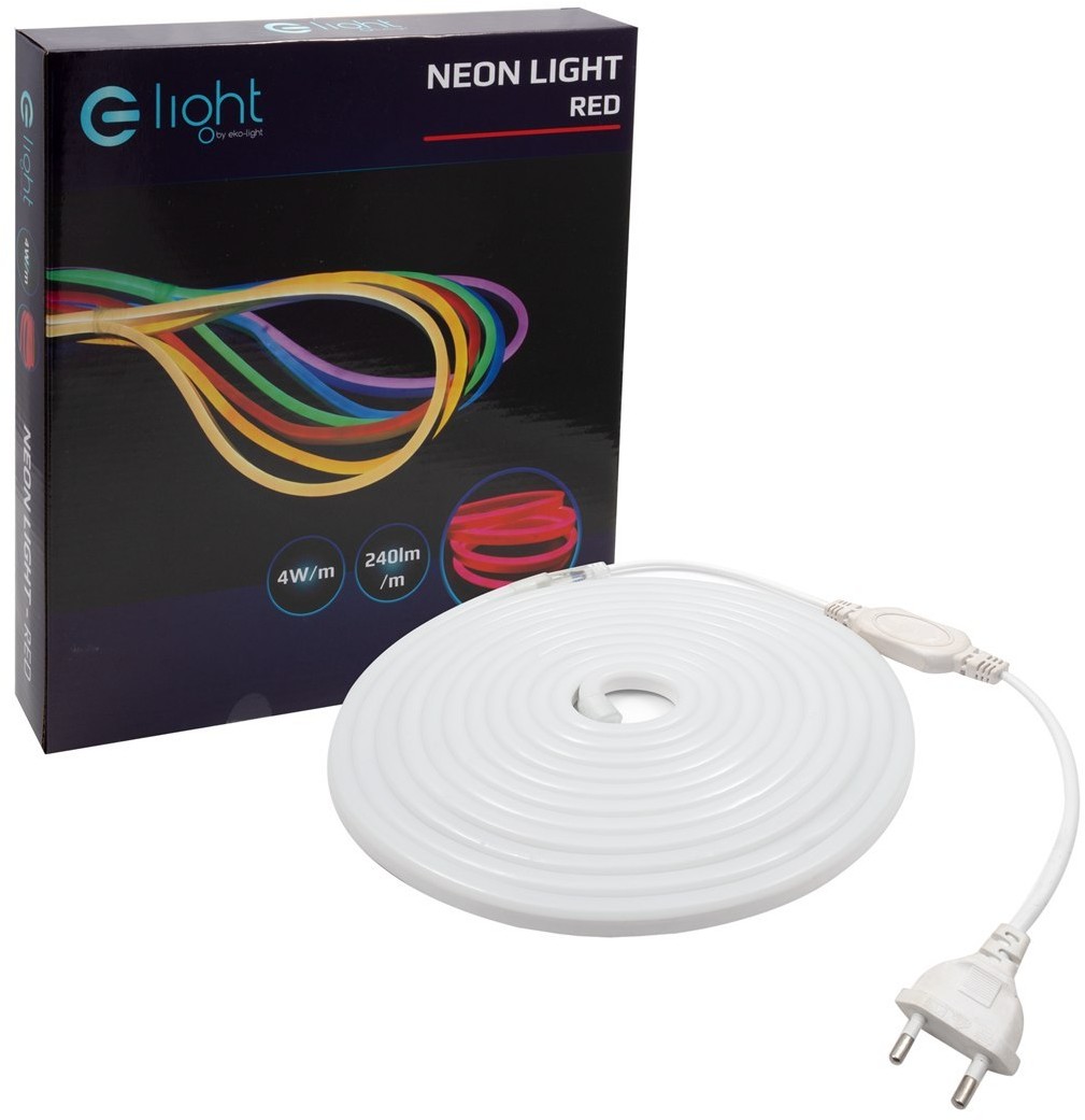 Фото - Прожектор / світильник EKO-LIGHT EKF1237 NEON LED Neon Flex Czerwony 5m; 120/m; 7W/m; IP65
