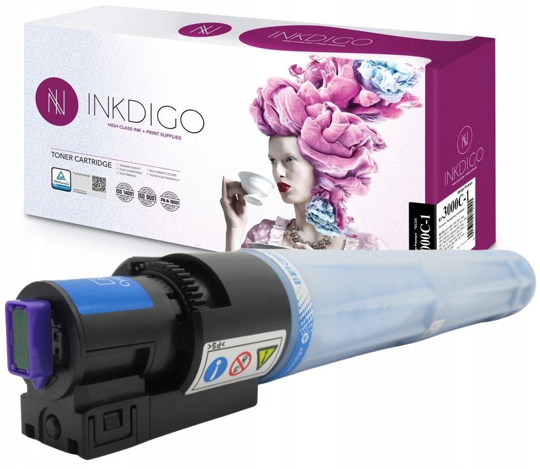 Toner Inkdigo do drukarek Ricoh Mp C2000 C3000 Cy