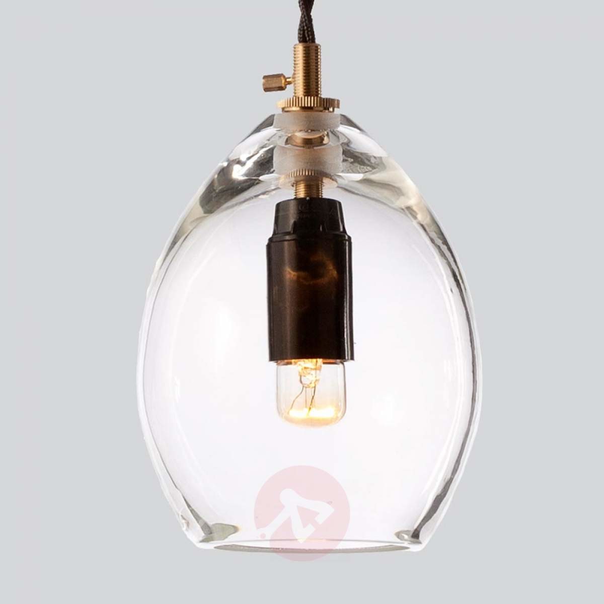Przezroczysta lampa wisząca Unika, 10,5 cm