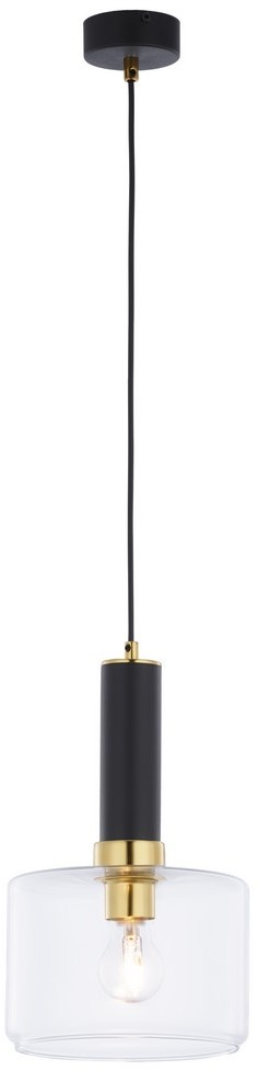 Jupiter 1846 - VA1 - Żyrandol na lince VANES 1xE27/60W/230V mosiądz/czarny