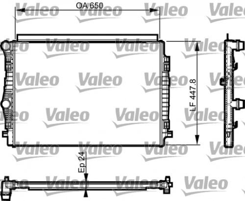 Valeo Bez VALEO Silnik (735559) VALEO chłodnica ge0, GE2, GE3 motorkuehler VAG 735559