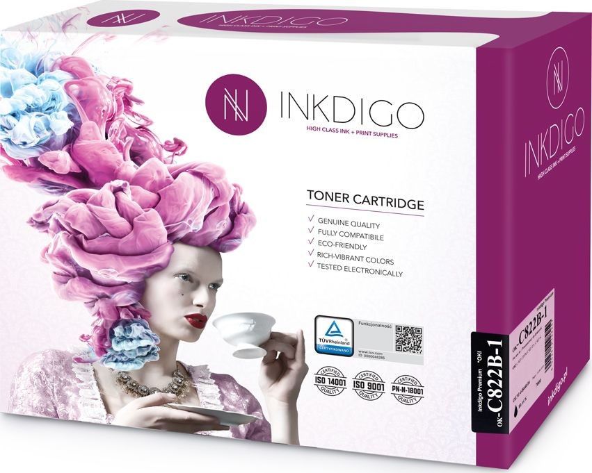 Inkdigo Inkdigo Toner INKDIGO OKI C 822B/44844616 czarny 7000 str