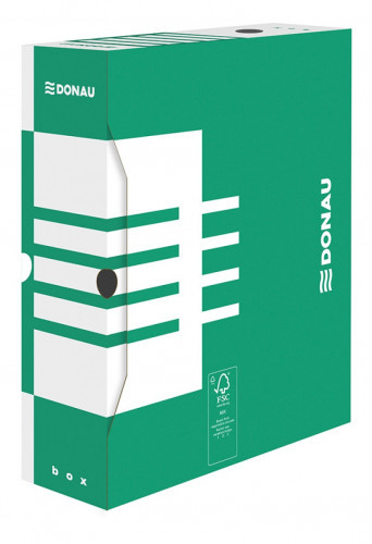 Donau Pudło archiw. A4 100mm kartonowe - zielony