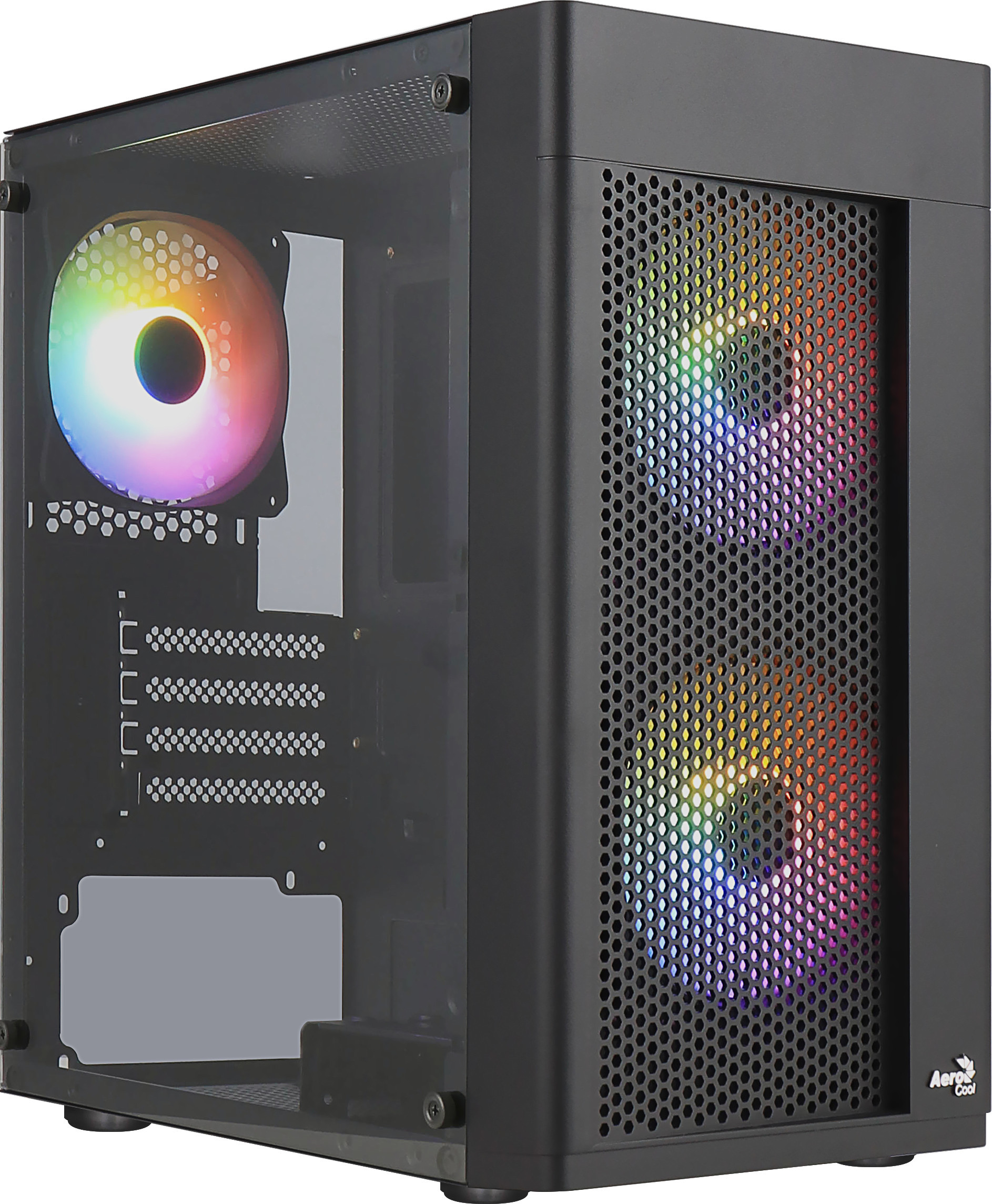 Aerocool OBUDOWA PGS HEXFORM-G-BK-V2 FRGB