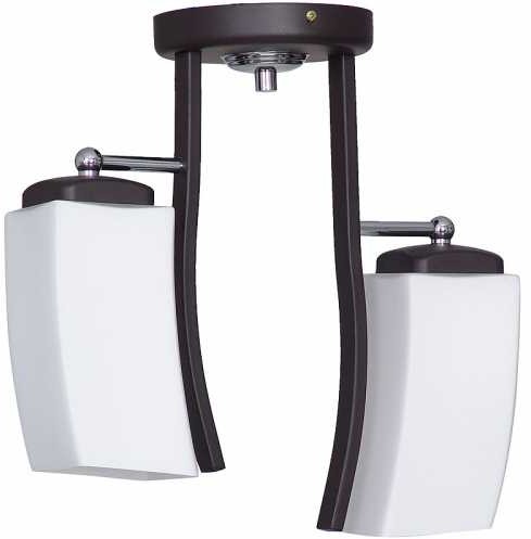 Luminex Plafon lampa sufitowa Ares 2x60W E14 biały/wenge 4188
