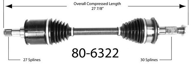 EMPI Półoś napędowa 80-6322