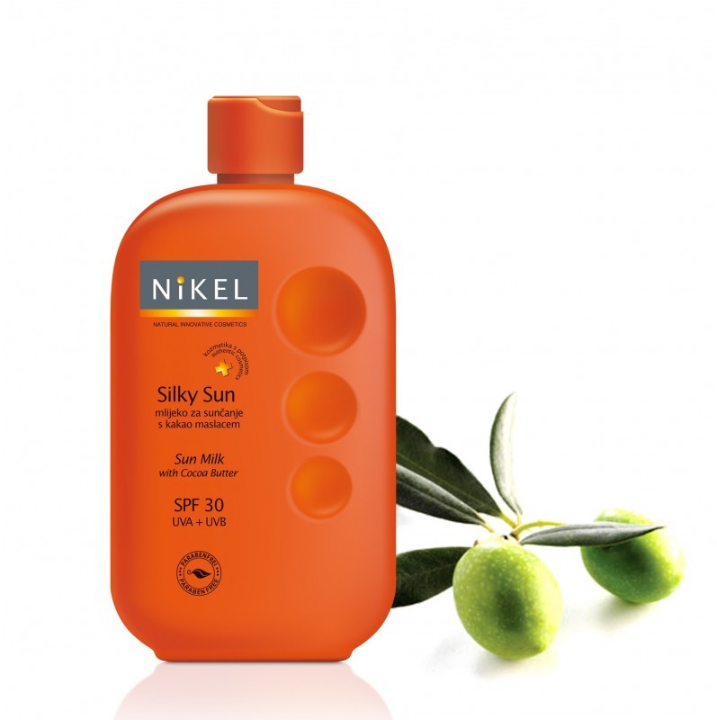 NiKEL Jedwabiste mleczko do ciała z masłem kokosowym, SPF30 UVA/UVB, 230ml 3859891218240