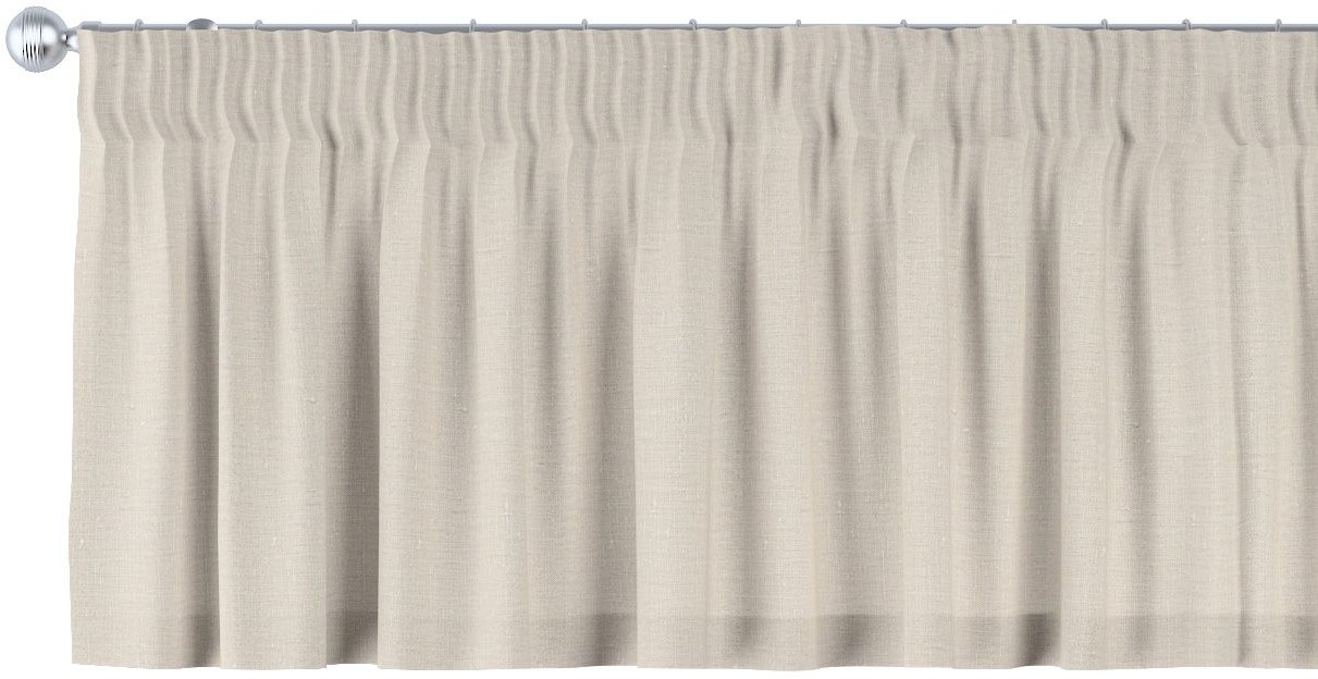 Dekoria Lambrekin na taśmie marszczącej naturalny len 260 × 40 cm Linen 396-392-05