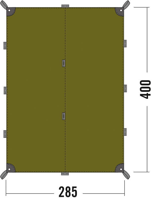 Tatonka Tarp 4, light olive 2021 Plandeki biwakowe 2493-333-0