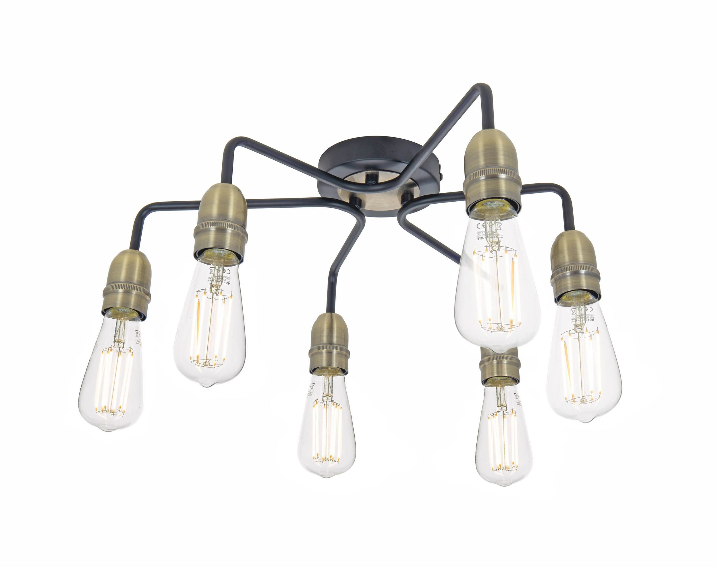 Dar Lighting Lampa wisząca Kiefer 6 KIE0622 Dar Lighting