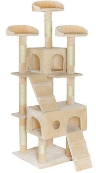 TecTake Drapak dla kota Mogli 170 cm beżowy 401114