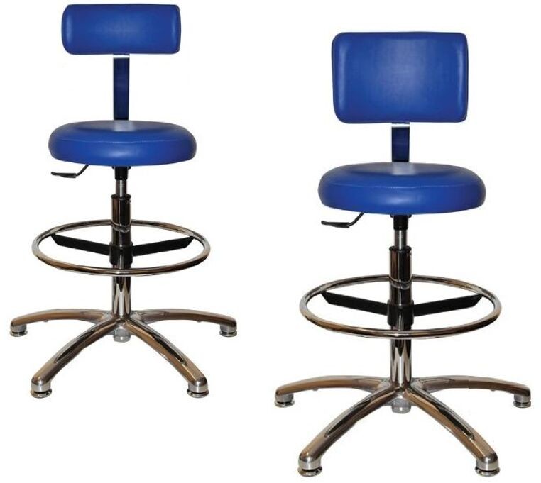 Ws Tech S.c TR-04S taboret medyczny z oparciem regulowany TR-04 stopki