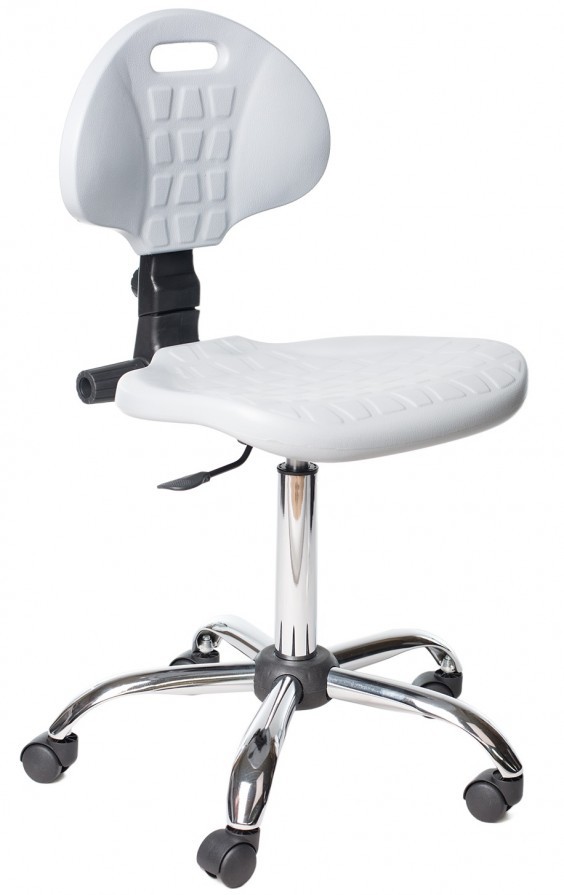Prosedia taboret warsztatowy zmywalny Silver TULIP szary