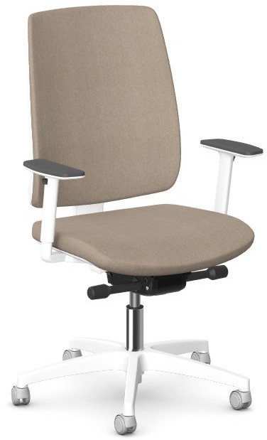 Intarseating Fotel biurowy VELIA biały tapicerowany KA-VELIA-AW-103-01/TR9