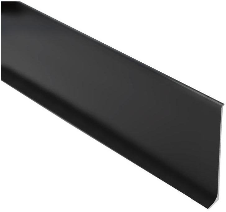 Cezar Listwa cokołowa Aluminiowa 80 mm Czarny mat 2.5 m