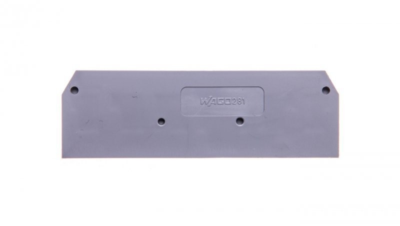 Wago Ścianka końcowa szara 281-334 /25szt./ 281-334