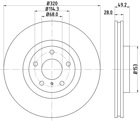 HELLA PAGID Tarcza hamulcowa PAGID 8DD355114-101