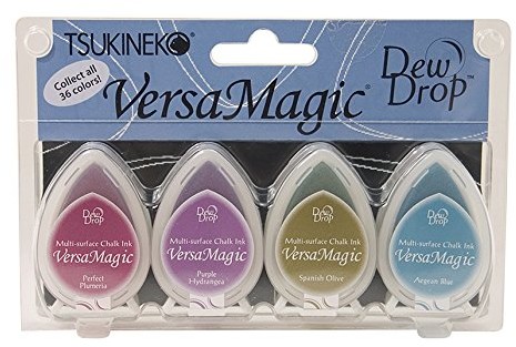 Tsukineko tsukineko versamagic Jewel Box poduszka do stempli, zestaw 4-częściowy GD100002