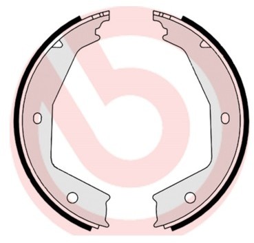 BREMBO Zesatw szczęk hamulcowych, hamulec postojowy S 23 554