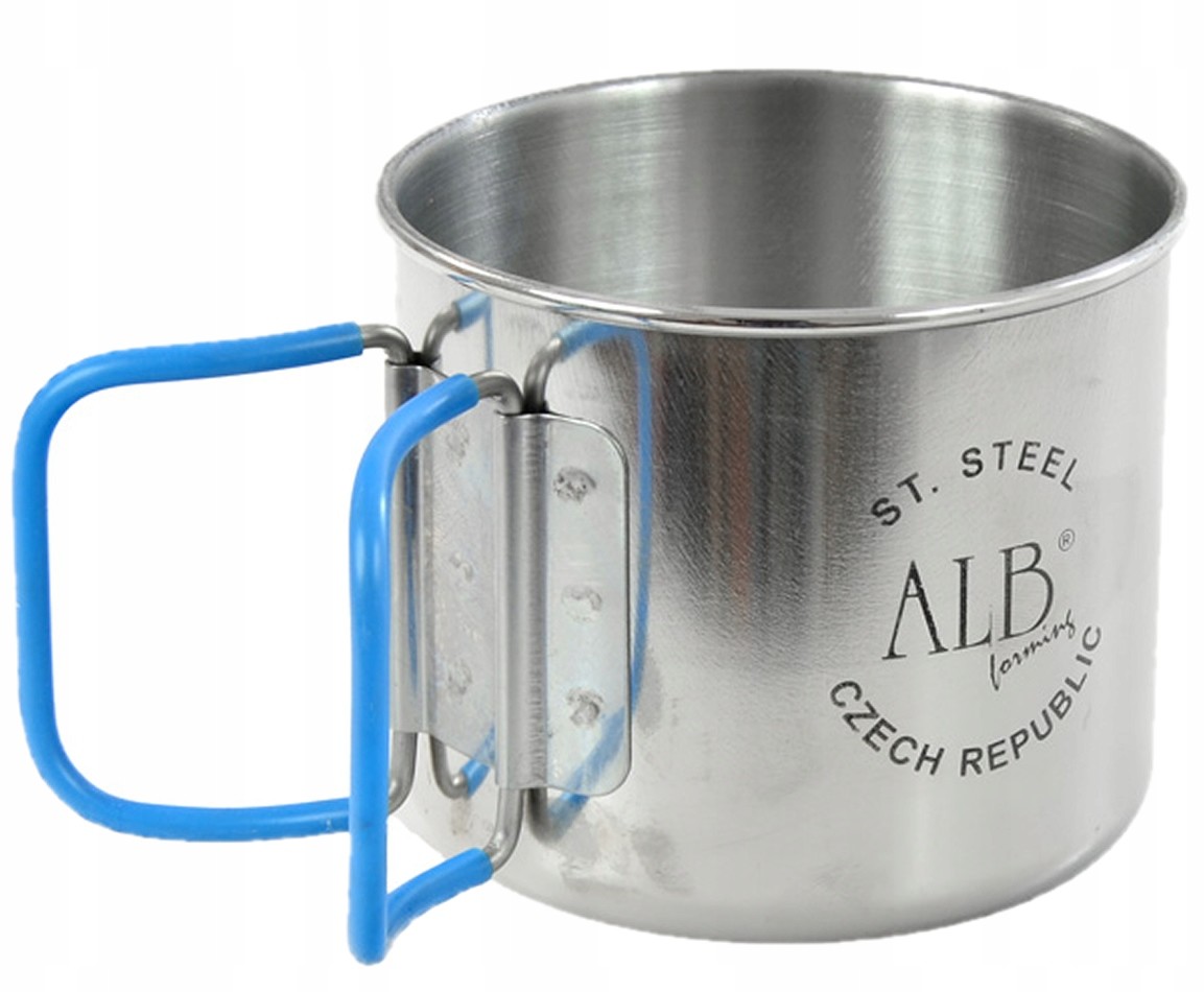 ALB 658 Stalowy Kubek Turystyczny 400ml