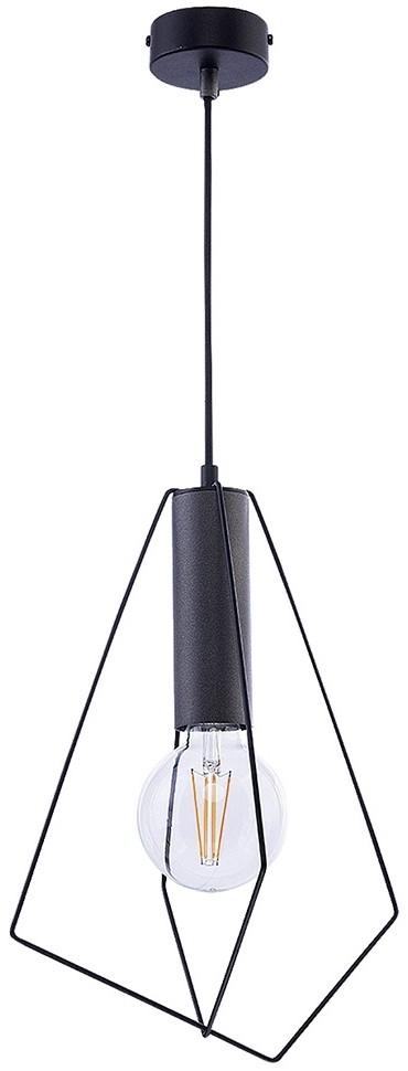Jupiter 1644 - Żyrandol na lince KAIR 1xE27/60W/230V czarna/grafit