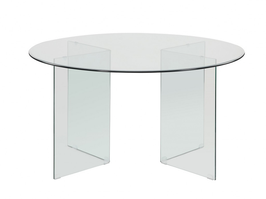 Unique Vente Stół do jadalni ADAMO - Dla 4 osób - Hartowane szkło