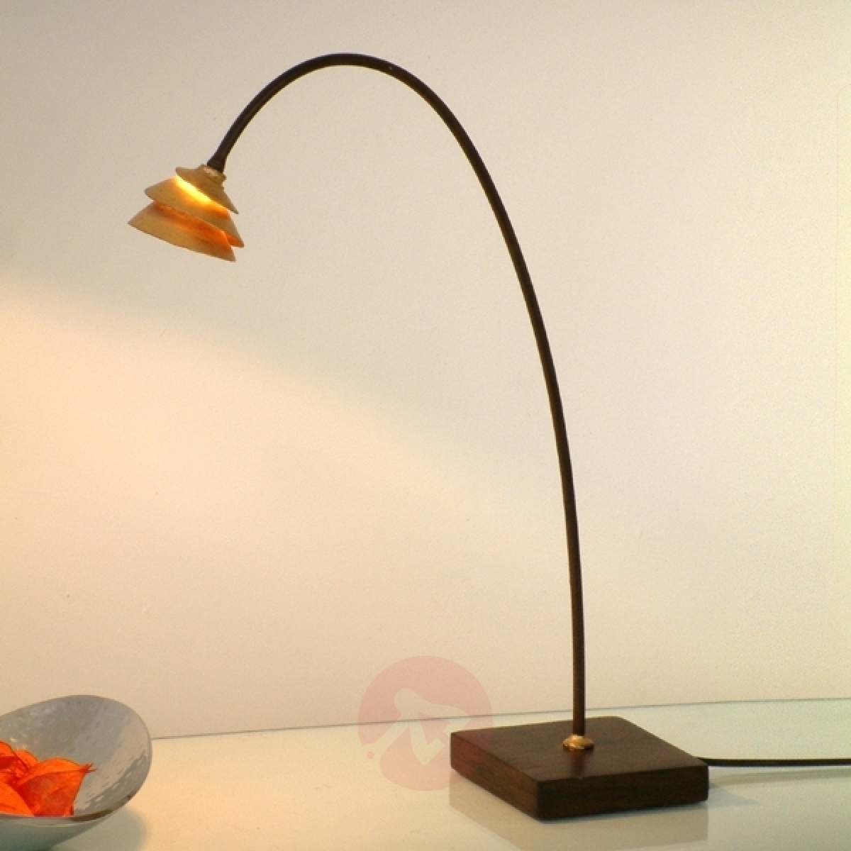 J. Holländer Elegancka lampa stołowa SNAIL
