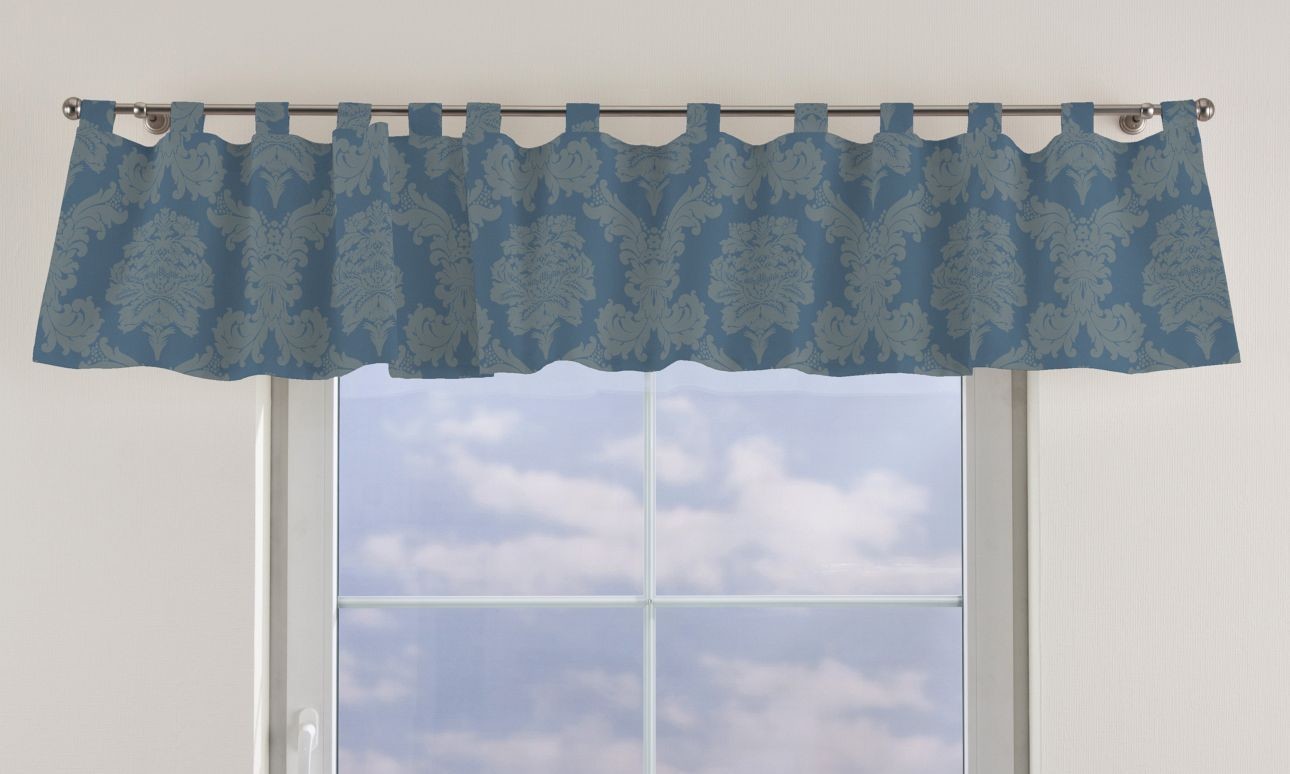 Dekoria Lambrekin na szelkach czarny 130x40cm Damasco 1356-613-32