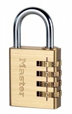 VSA Van Spijk Master Lock Kłódka na szyfr, aluminium, żółta, 40 mm, 604EURD