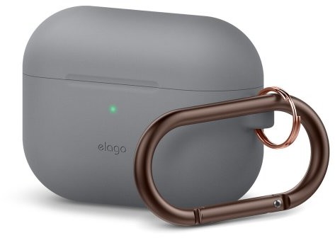 Elago Elago AirPods Pro Hang Case - etui z karabińczykiem do AirPods Pro jasno szare EAPPOR-HANG-MGY