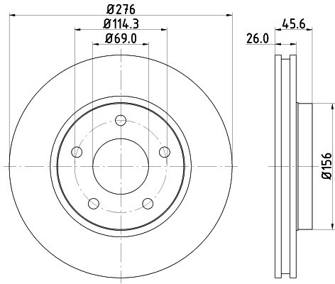 HELLA PAGID Tarcza hamulcowa PAGID 8DD355116-241