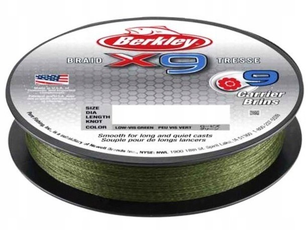 Berkley Plecionka X9 Braid 0,20mm/150m Green