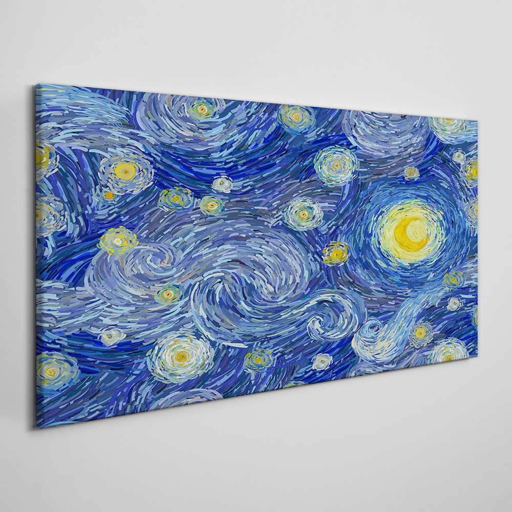 PL Coloray Obraz Canvas Abstrakcja Noc Gwiazdy Niebo 100x50cm