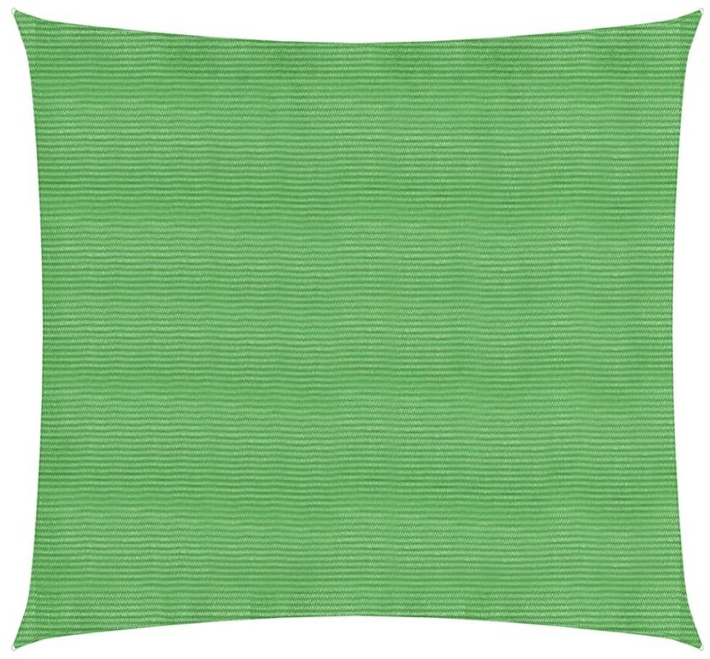 vidaXL Żagiel przeciwsłoneczny, 160 g/m, jasnozielony, 7x7 m, HDPE 311280