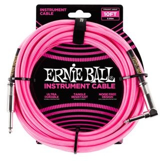 Ernie Ball EB 6078 Kabel instrumentalny 3,05 m Różowy