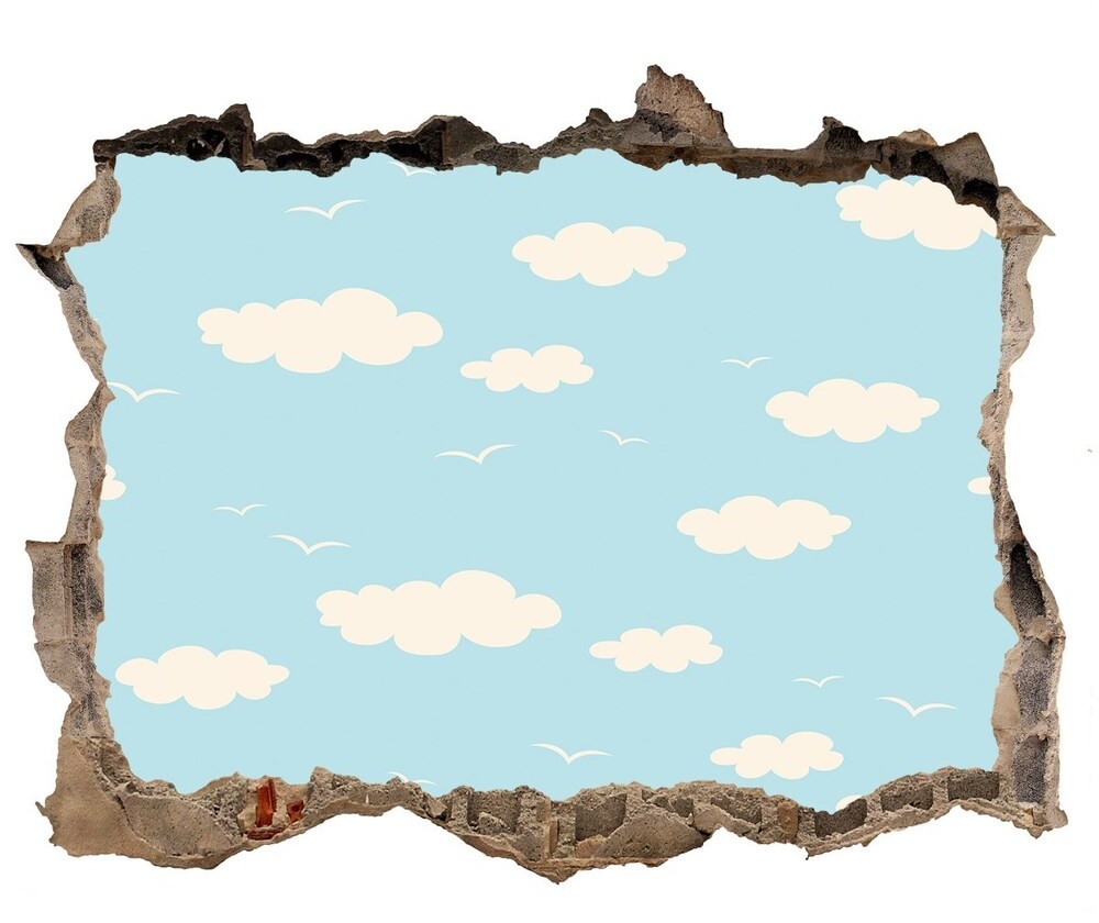 Wallmuralia.pl Samoprzylepna naklejka Chmurki