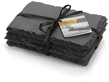 BOSKA boska 359003  płytka łupkowa  deser płyty  Tapa 4er Set  łupek  długość płyty: 16 x 10 cm FBA_359003