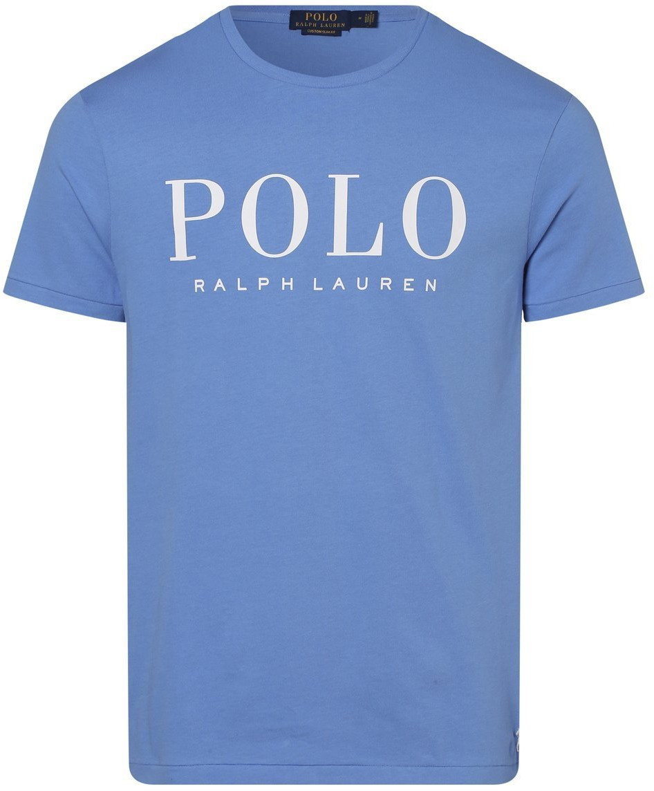 Ralph Lauren Polo Polo T-shirt męski Custom Slim Fit, niebieski
