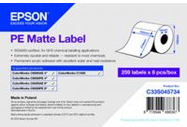 Фото - Папір Epson PP Matte Label Premium, Die-cut Roll, 105mm x 210mm, 259 Labels (7113424 / 