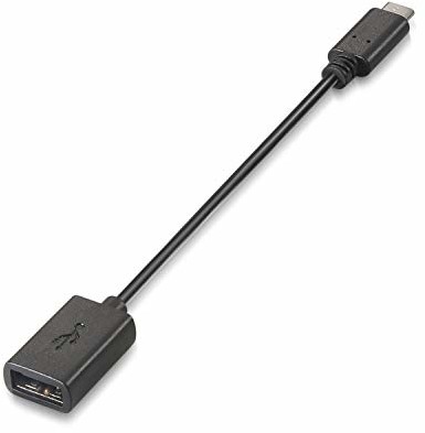 Фото - Кабель AISENS A107-0059 - Kabel USB 2.0 (3A, gniazdo USB-C/M-A, 15cm, czarny)