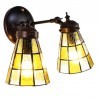 Clayre & Eef Kinkiet Tiffany Podwójny G Clayre & Eef 5LL-6216