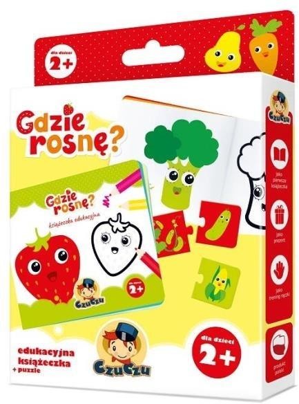 CzuCzu Gdzie rosnę$125 Edukacyjna książeczka + puzzle