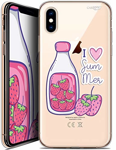 Caseink Etui ochronne do Apple iPhone XS/X, ultracienkie, motyw Milky Summer CRYSPRNTIPHONEXMILKSUMMER