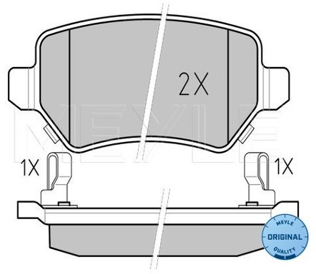 Wulf Gaertner Autoparts Zestaw klocków hamulcowych, hamulce tarczowe Wulf Gaertner Autoparts 025 234 1715/W