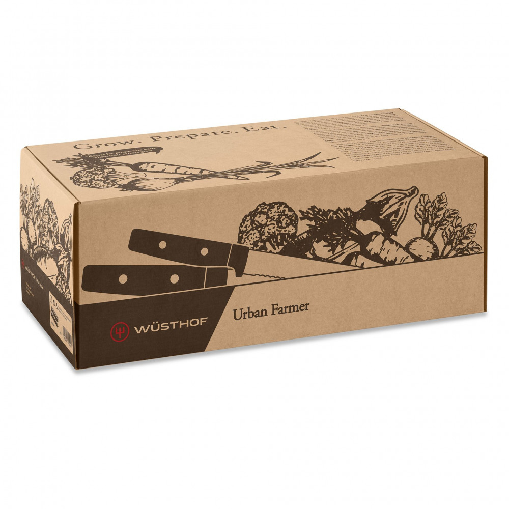 Wusthof Wüsthof Urban Farmer 37,5 X 17,5 Cm Brązowo-Zielony Organizer Na Noże Drewniany Z Uchwytem