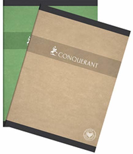 Conquérant Conqueror 28806 siedem notatników papier z recyklingu przesunięcie baza warzywna biała A4 seys 96 stron 70 g 240 x 320 mm 28806