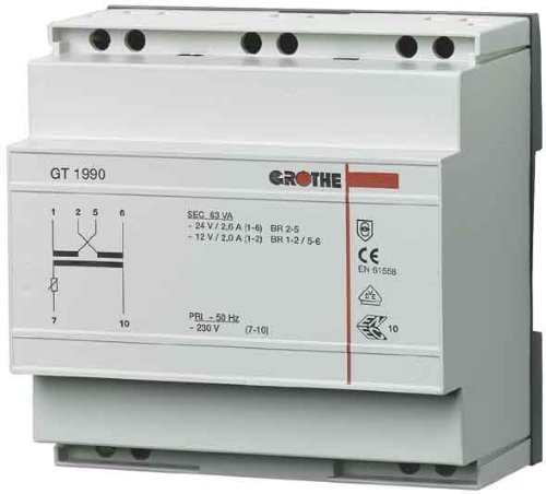 Grothe transformator bezpieczeństwa 12 32/230 V AC, montażu GT 1980, 1512008 1512008